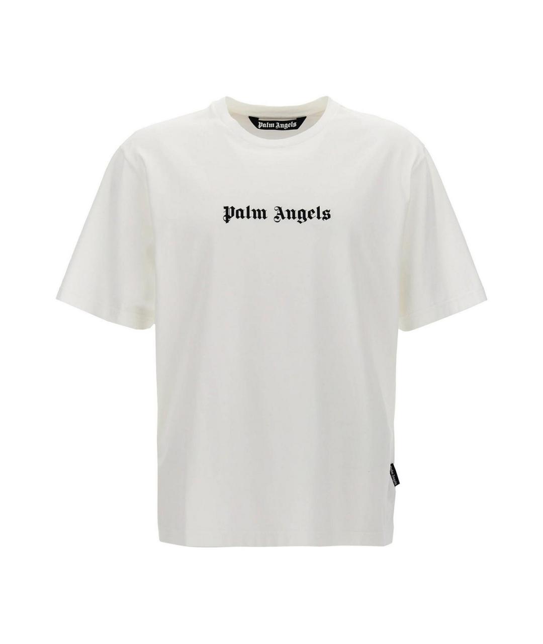 PALM ANGELS Белая хлопковая футболка, фото 1