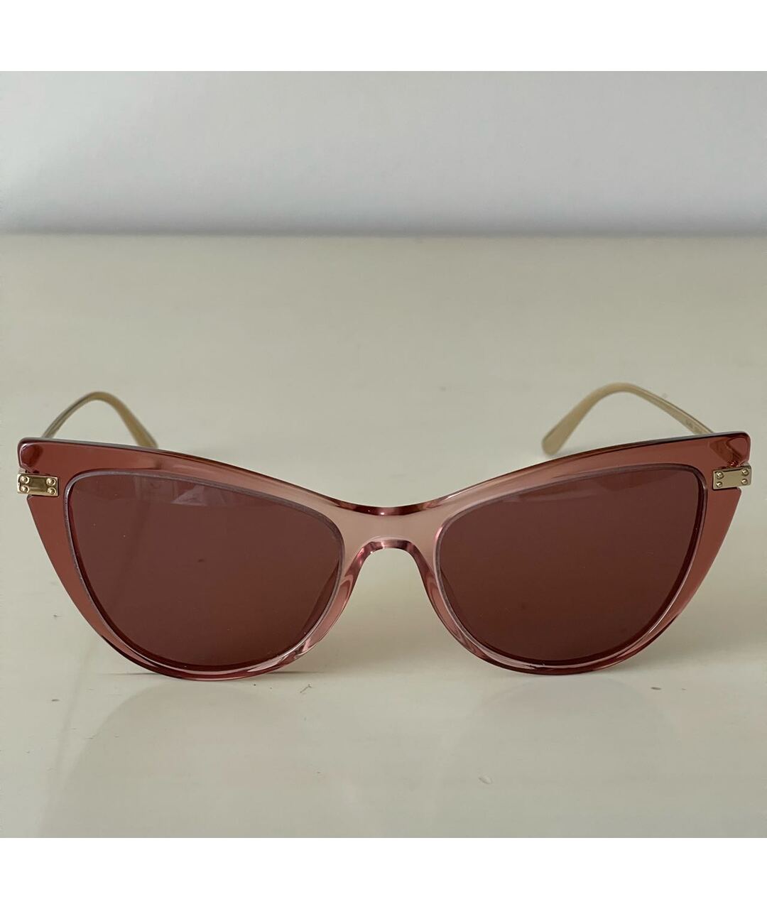 DOLCE&GABBANA Розовые пластиковые солнцезащитные очки, фото 6