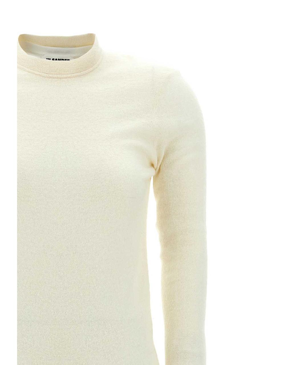 JIL SANDER Белое хлопковое платье, фото 3