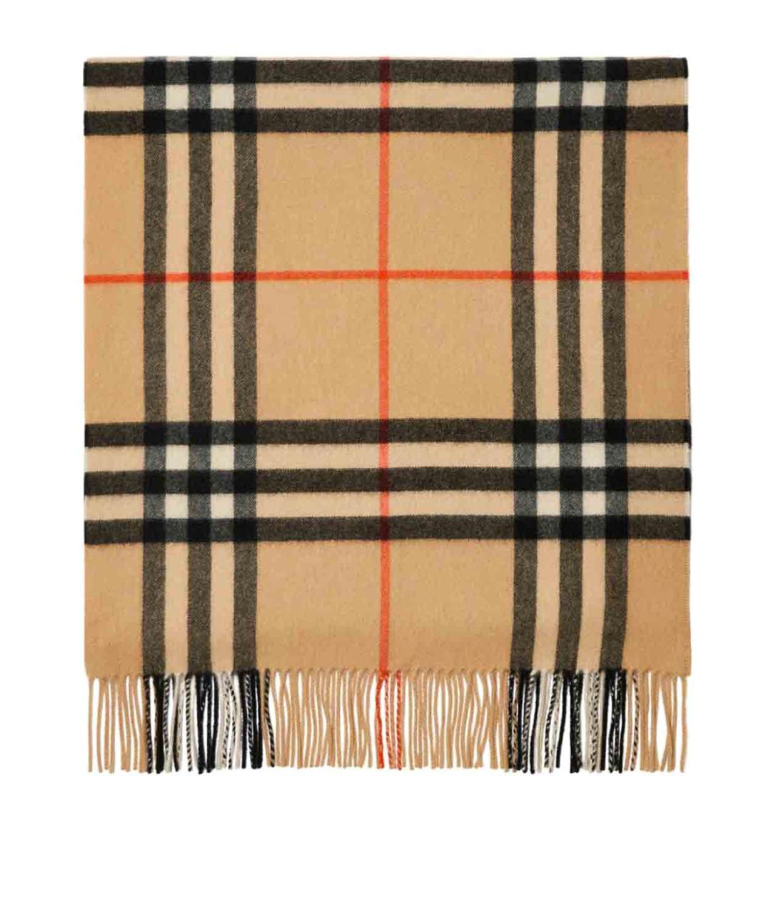 BURBERRY Бежевый шарф, фото 1