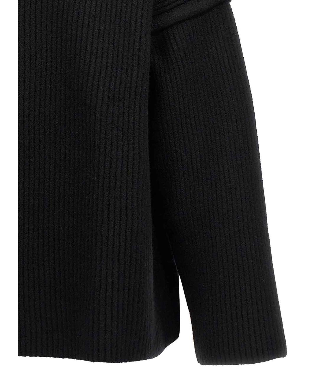 JIL SANDER Черный шерстяной кардиган, фото 4