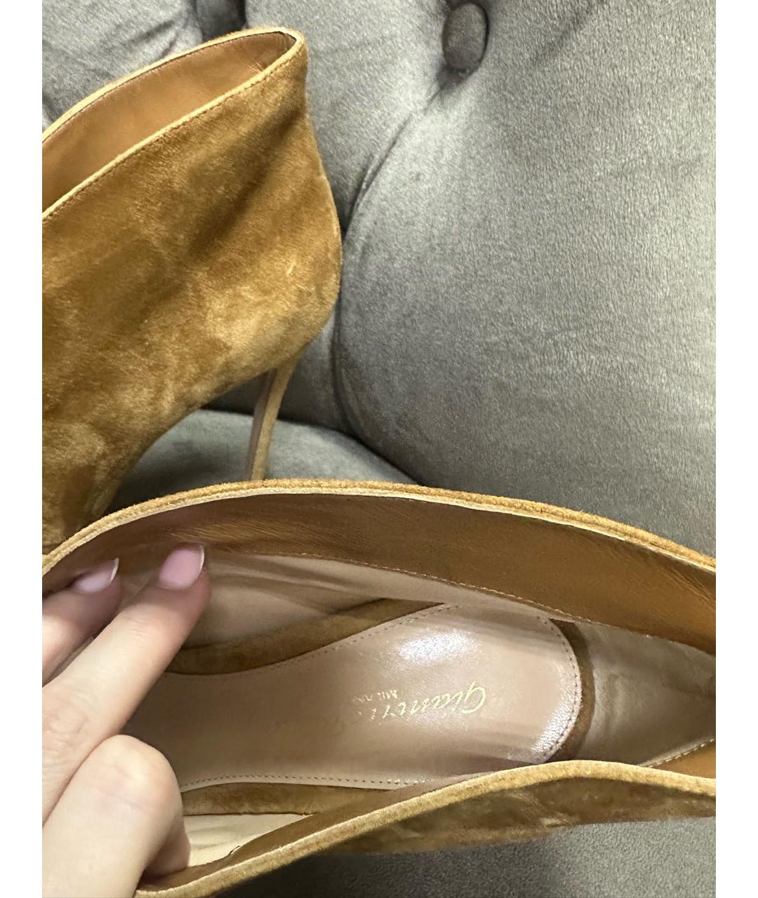 GIANVITO ROSSI Коричневые ботильоны, фото 3