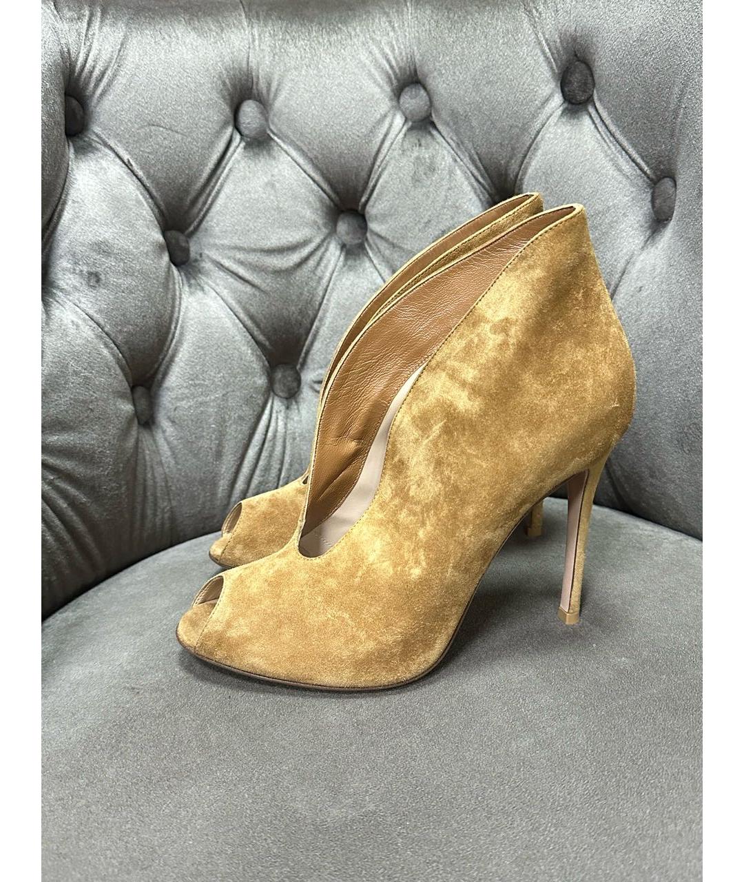 GIANVITO ROSSI Коричневые ботильоны, фото 5