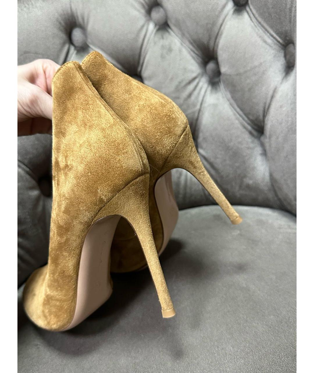GIANVITO ROSSI Коричневые ботильоны, фото 4