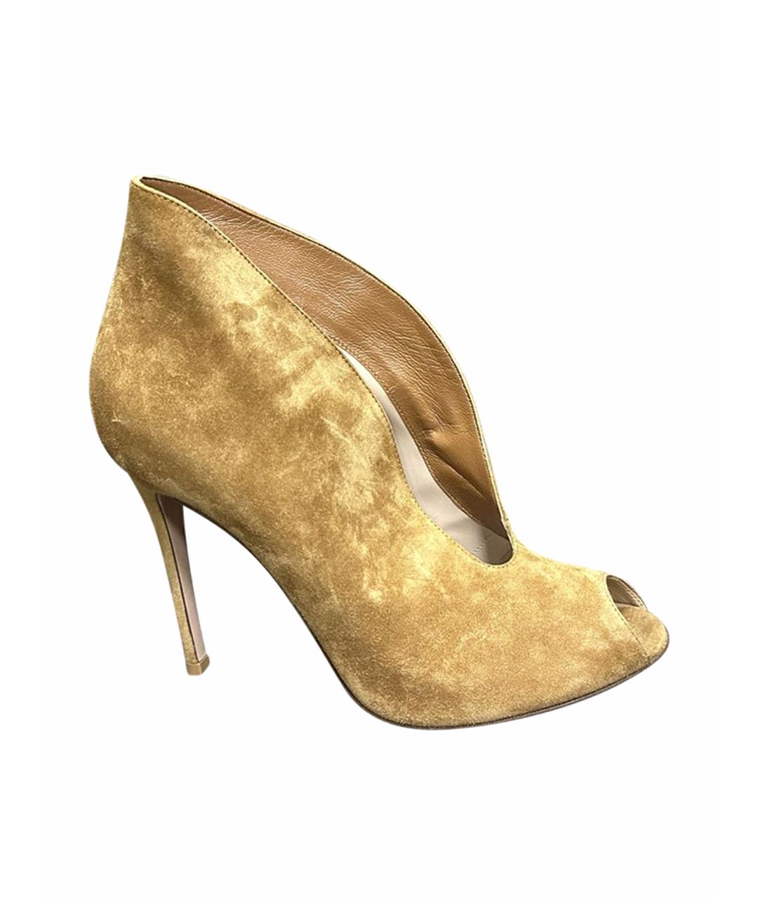 GIANVITO ROSSI Коричневые ботильоны, фото 1