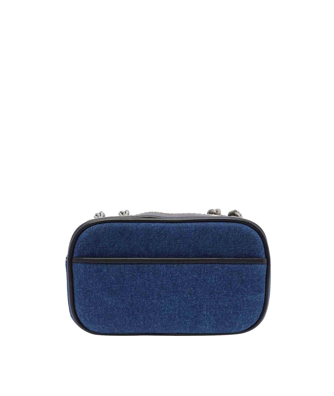 MARC JACOBS Синяя хлопковая сумка через плечо, фото 3