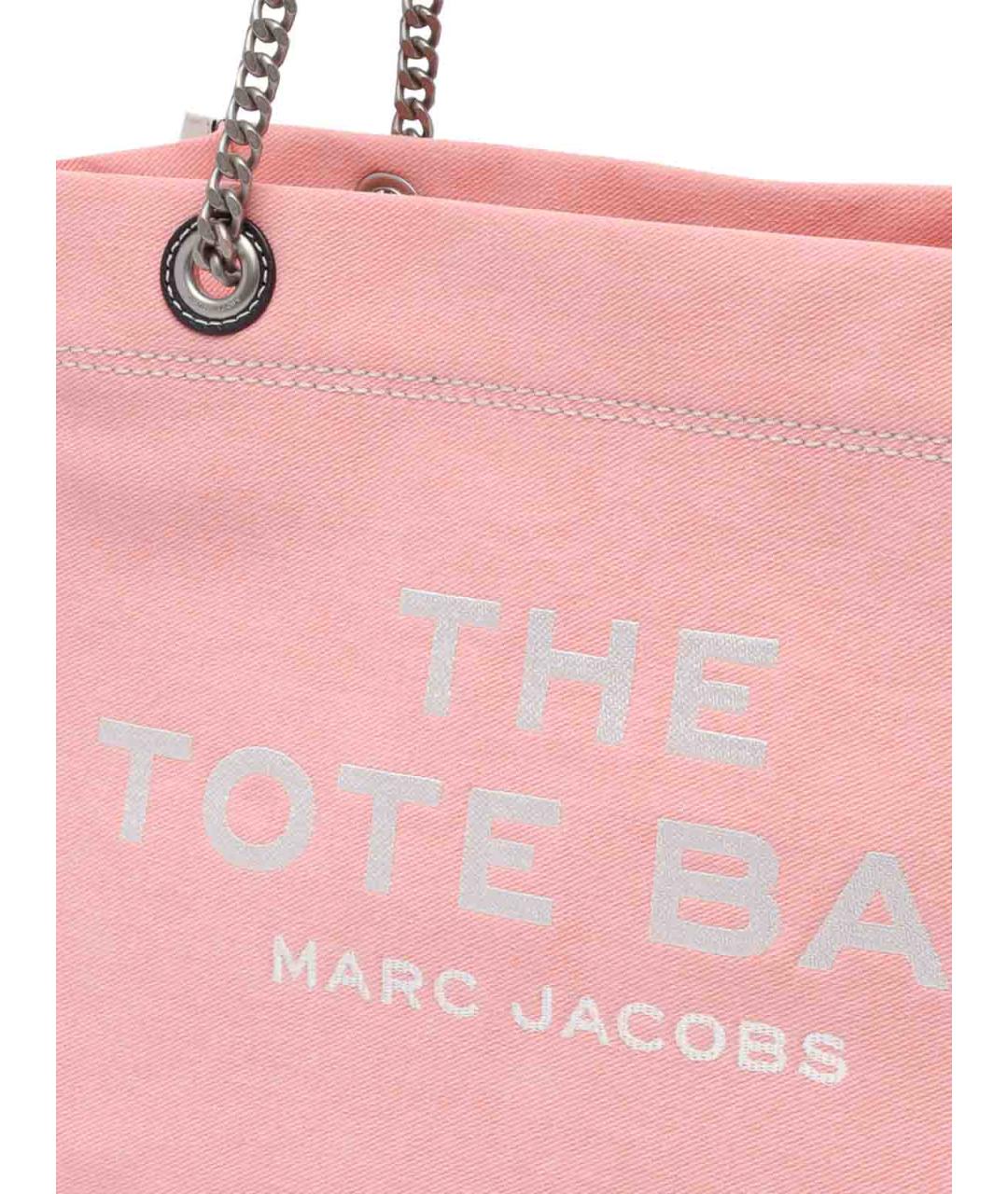 MARC JACOBS Розовая хлопковая сумка через плечо, фото 4