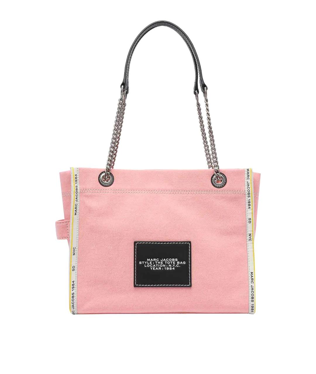 MARC JACOBS Розовая хлопковая сумка через плечо, фото 3