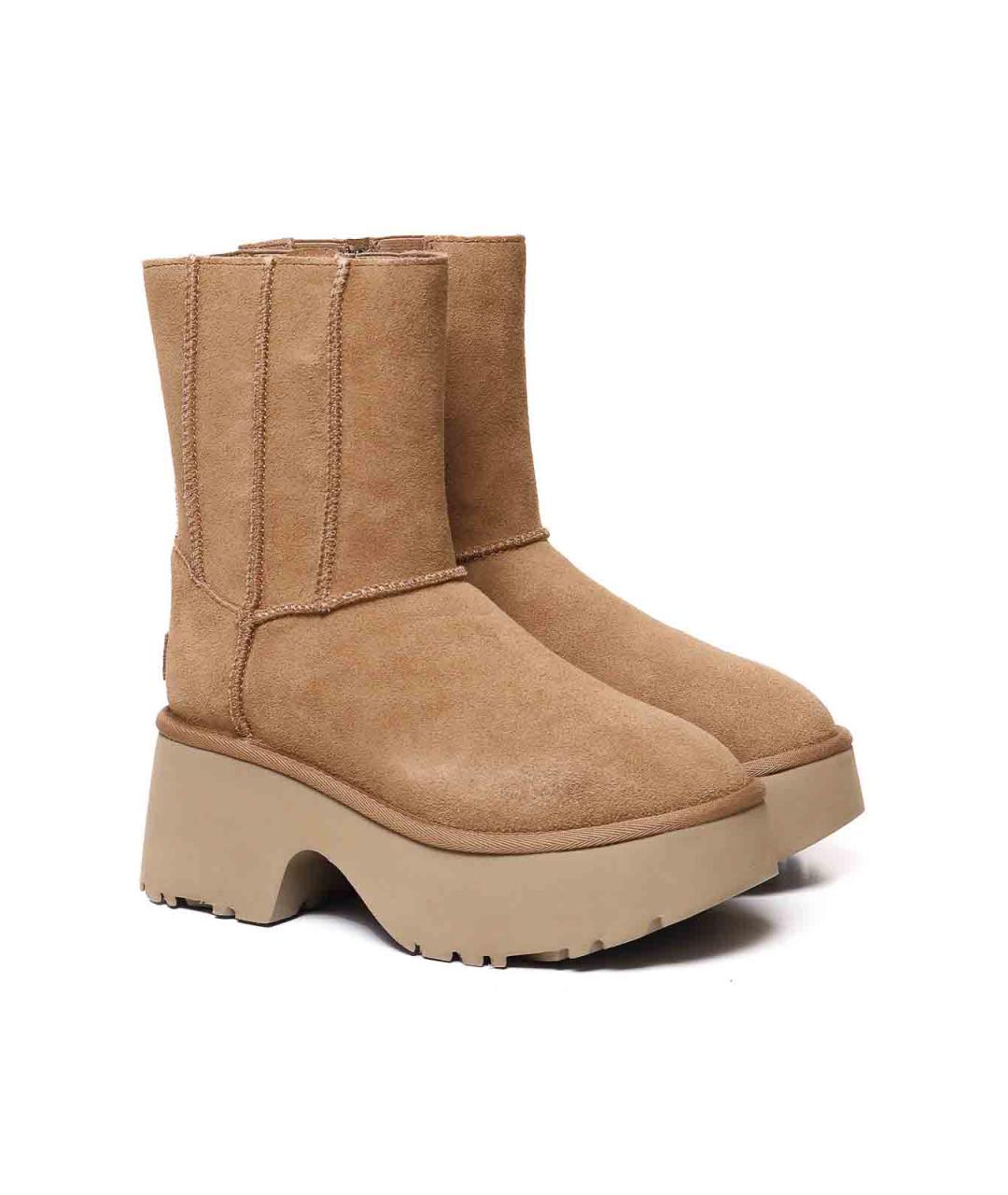 UGG Коричневые замшевые ботильоны, фото 3