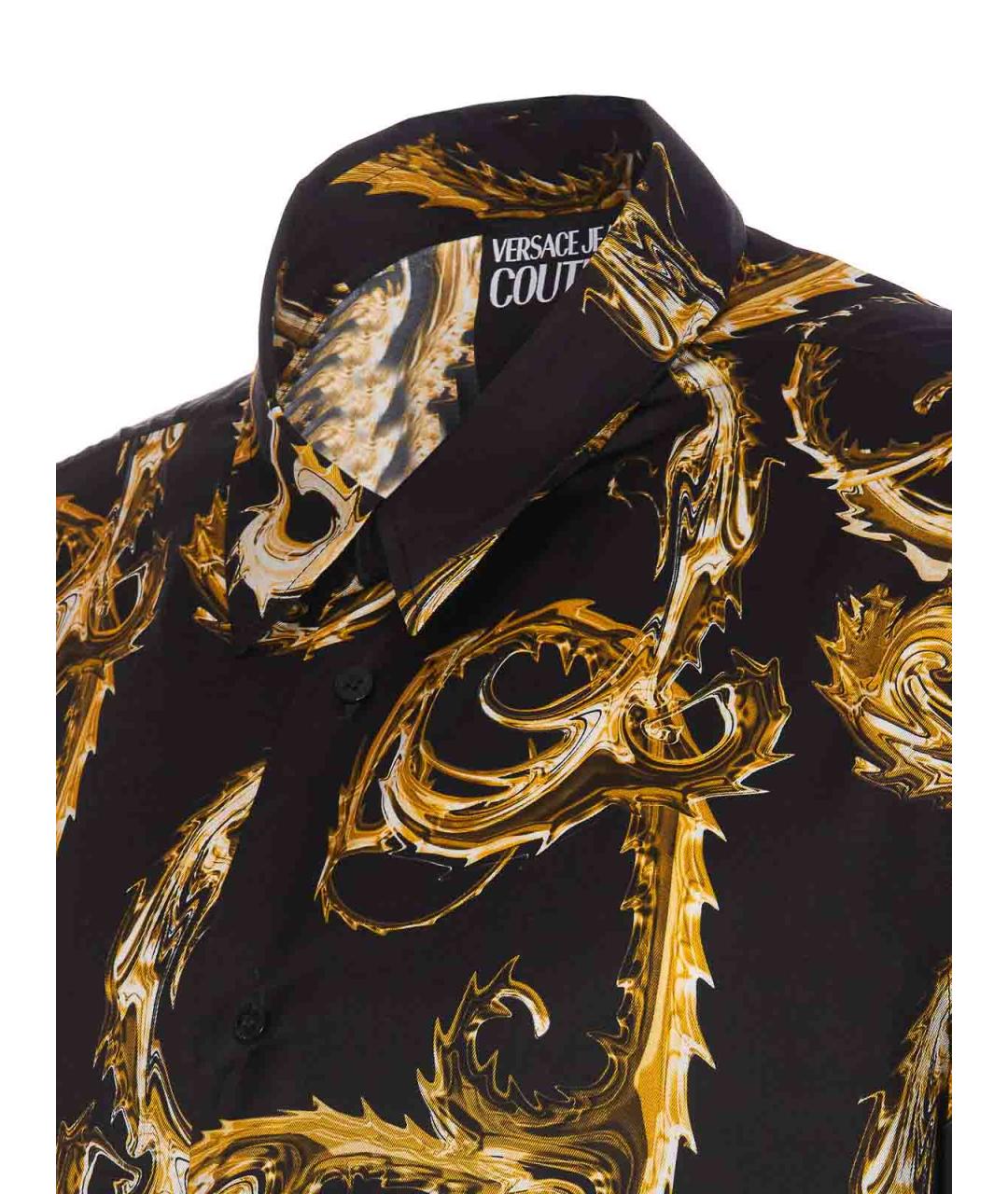 VERSACE JEANS COUTURE Черная кэжуал рубашка, фото 3