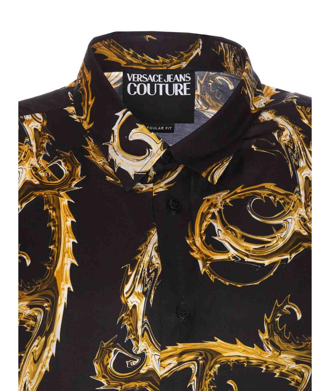 VERSACE JEANS COUTURE Черная кэжуал рубашка, фото 4