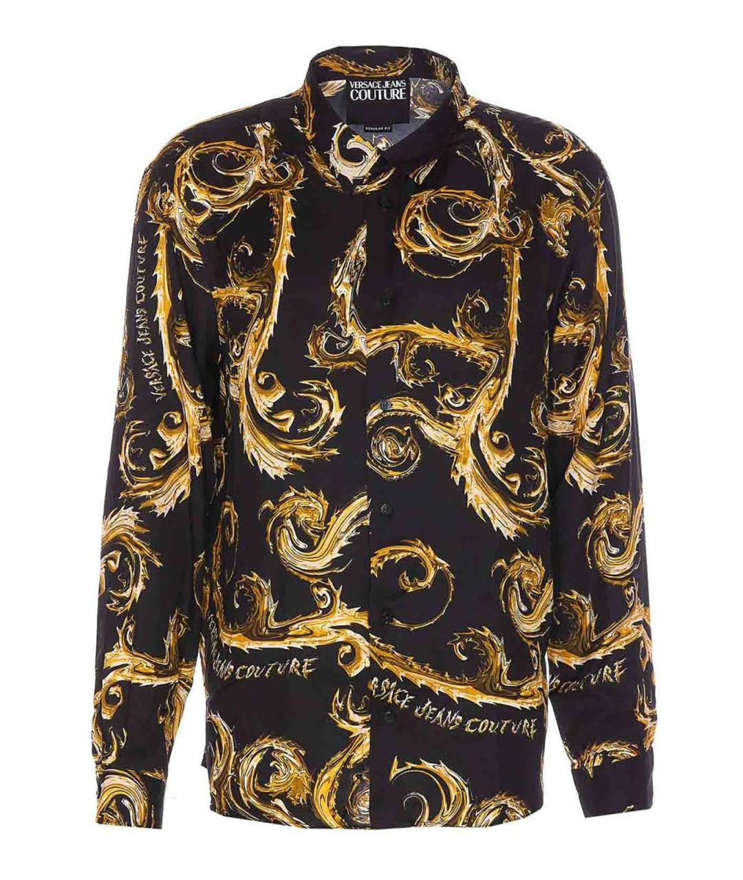 VERSACE JEANS COUTURE Черная кэжуал рубашка, фото 1