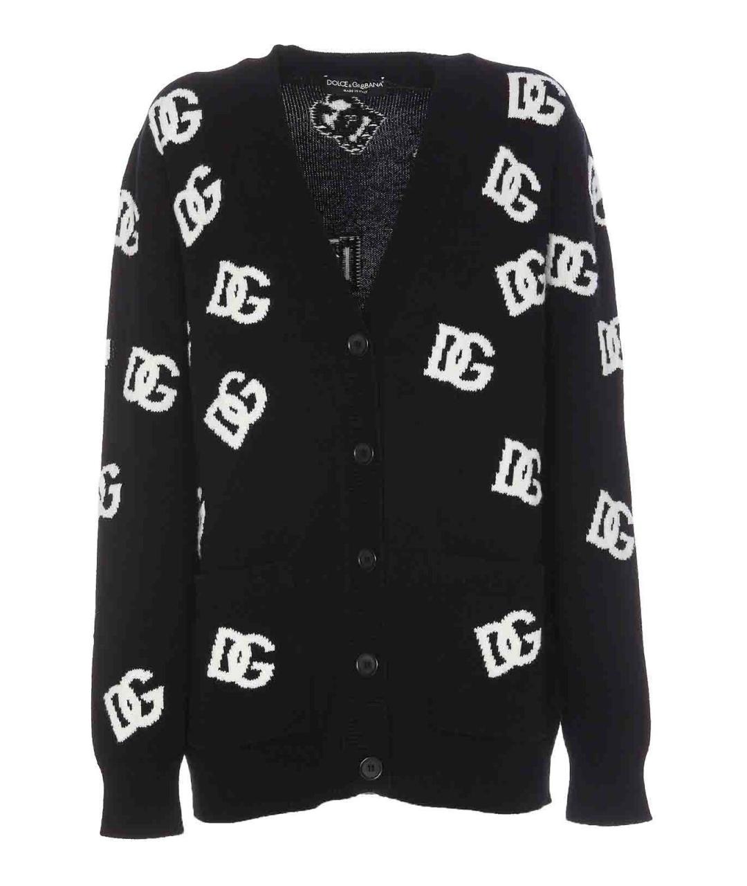 DOLCE&GABBANA Черный шерстяной кардиган, фото 1