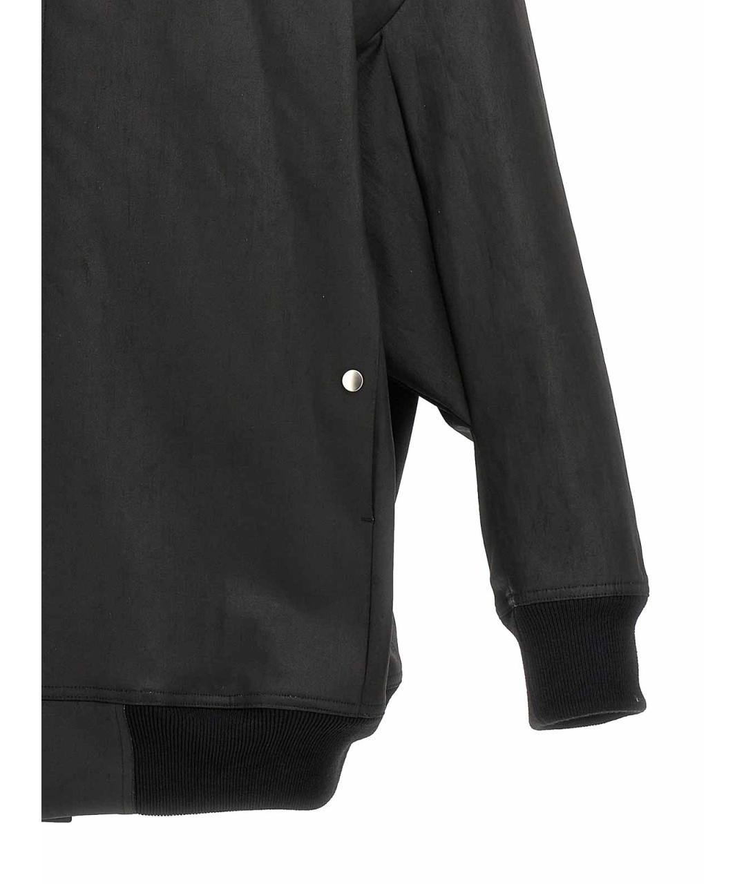 RICK OWENS Черная хлопко-эластановая куртка, фото 4