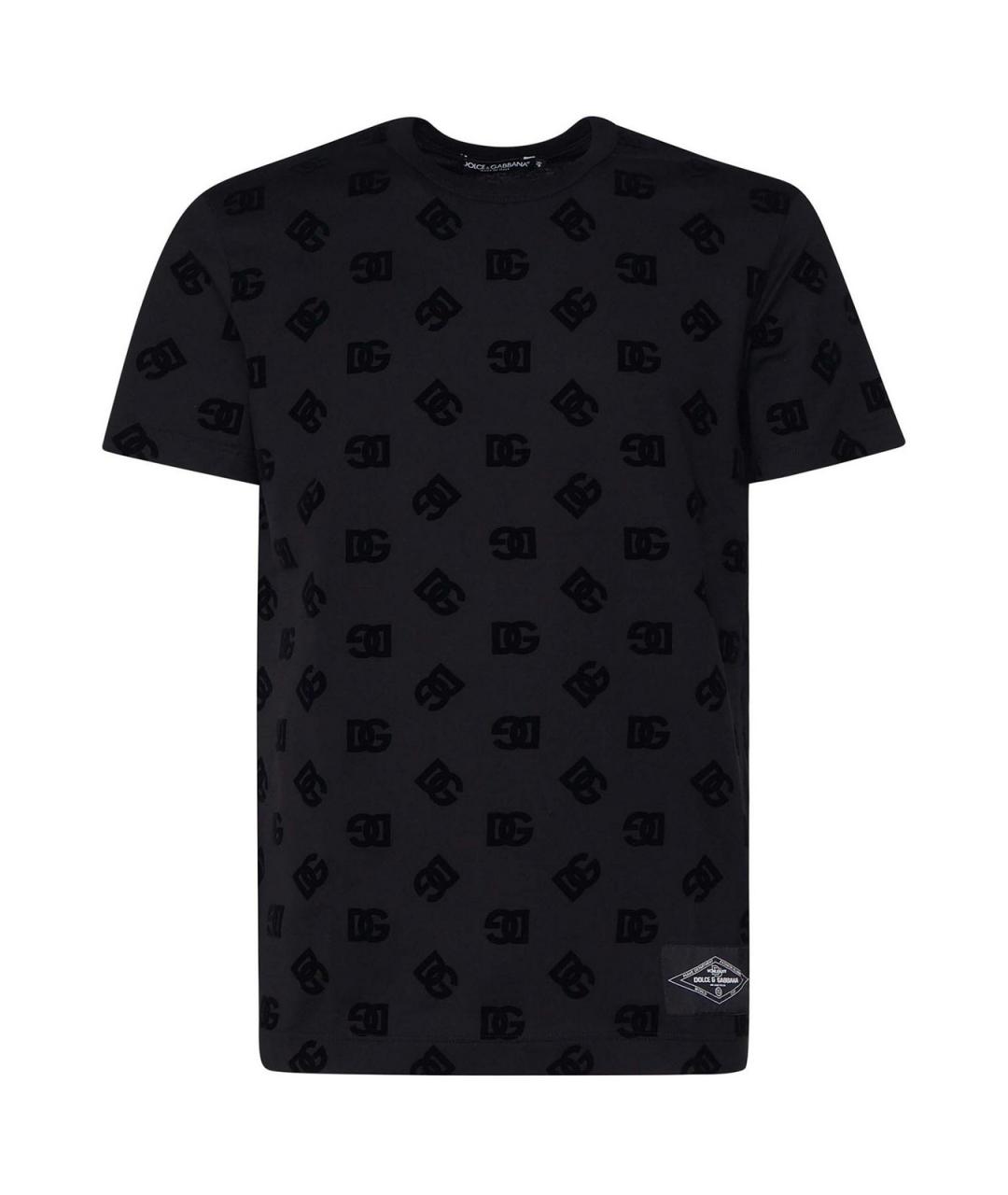 DOLCE&GABBANA Черная хлопковая футболка, фото 1