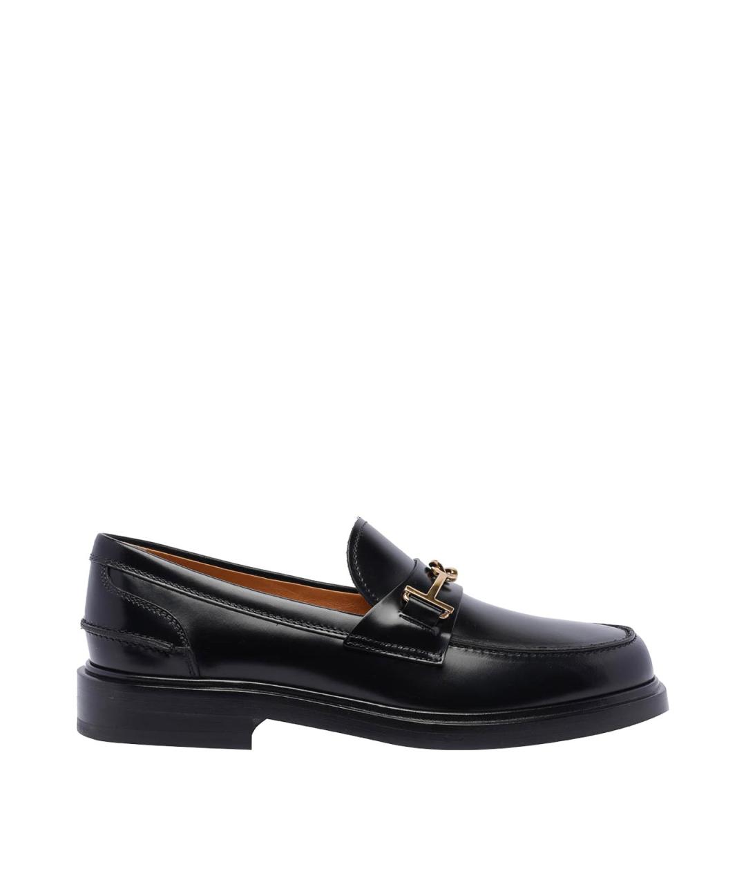 TOD'S Черные кожаные лоферы, фото 1