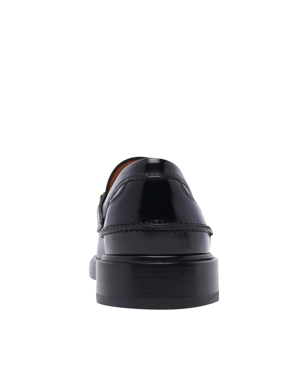 TOD'S Черные кожаные лоферы, фото 4