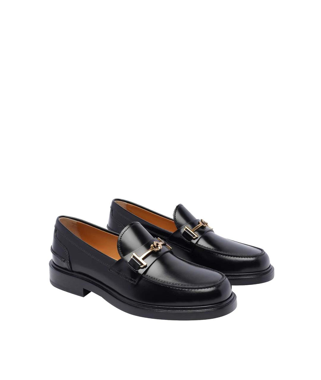 TOD'S Черные кожаные лоферы, фото 2