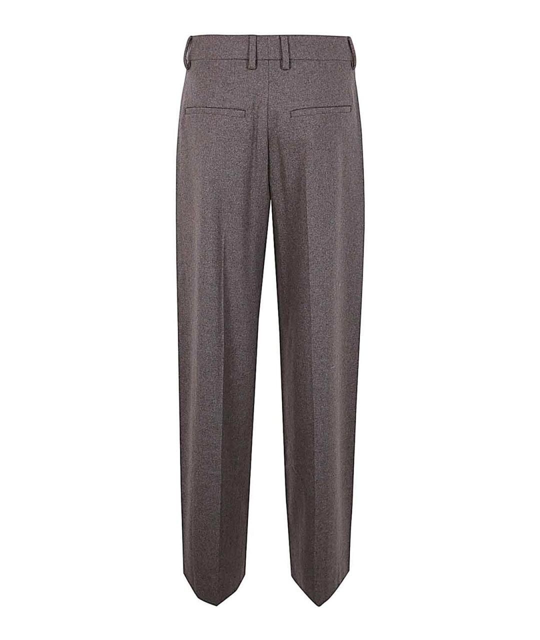 FILIPPA K Серые полиэстеровые прямые брюки, фото 2