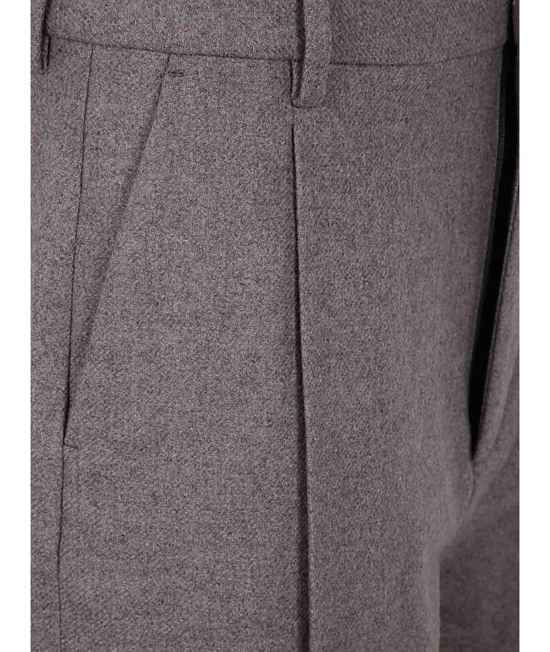 FILIPPA K Серые полиэстеровые прямые брюки, фото 3
