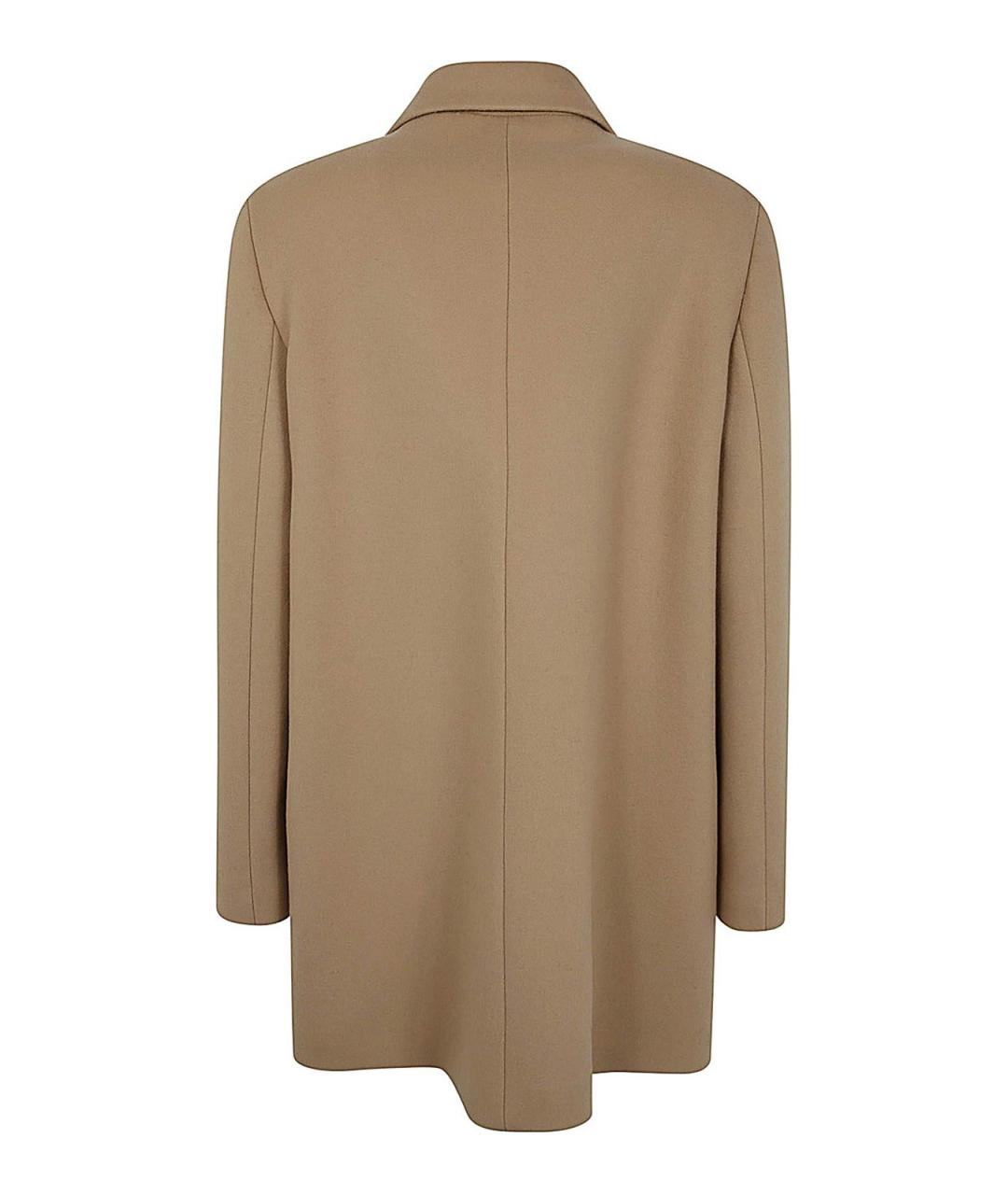 JIL SANDER Бежевое шерстяное пальто, фото 2