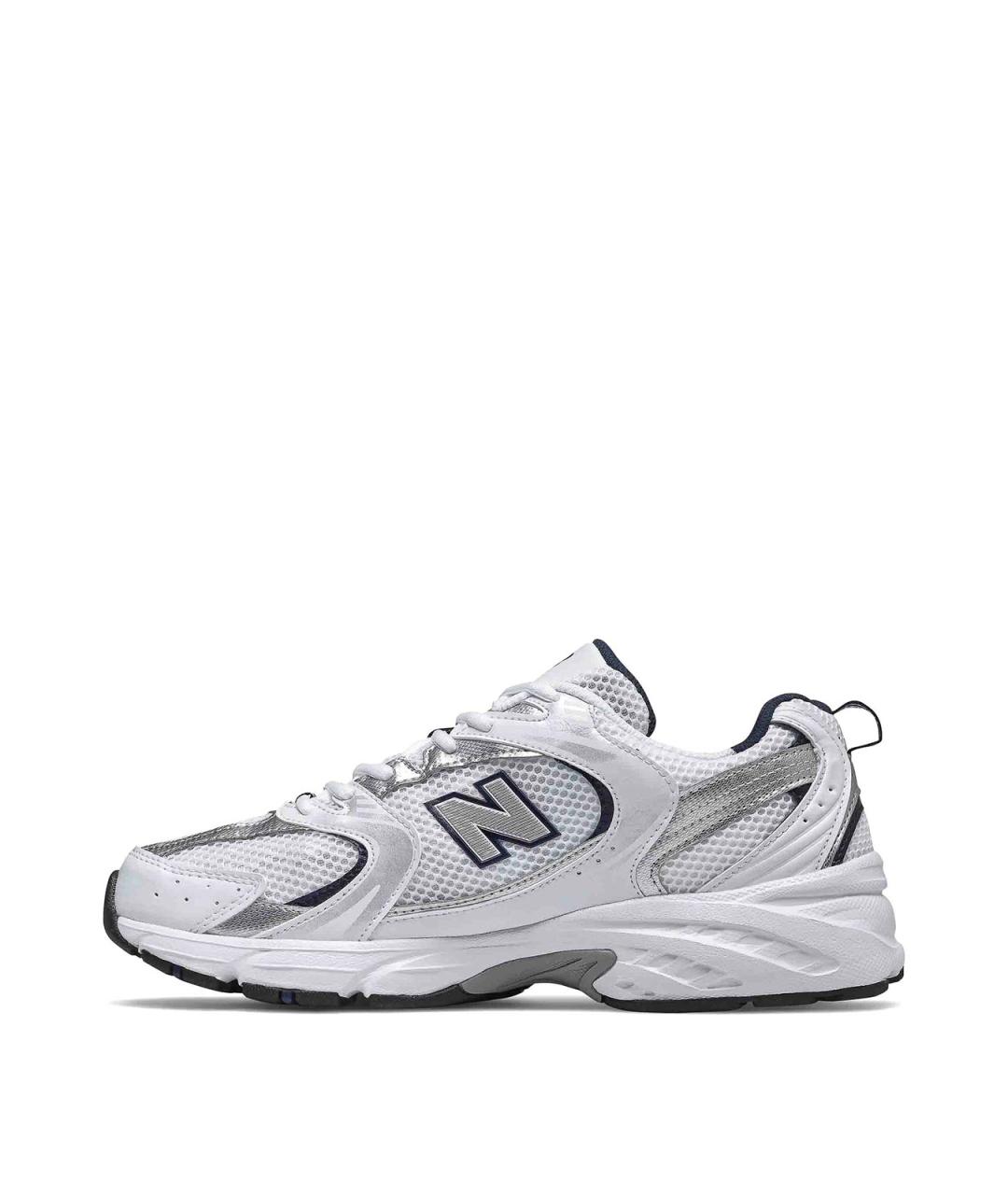 NEW BALANCE Синие кожаные низкие кроссовки / кеды, фото 2