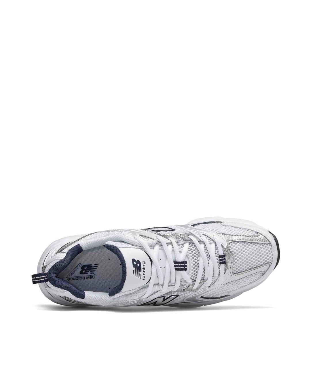 NEW BALANCE Синие кожаные низкие кроссовки / кеды, фото 3