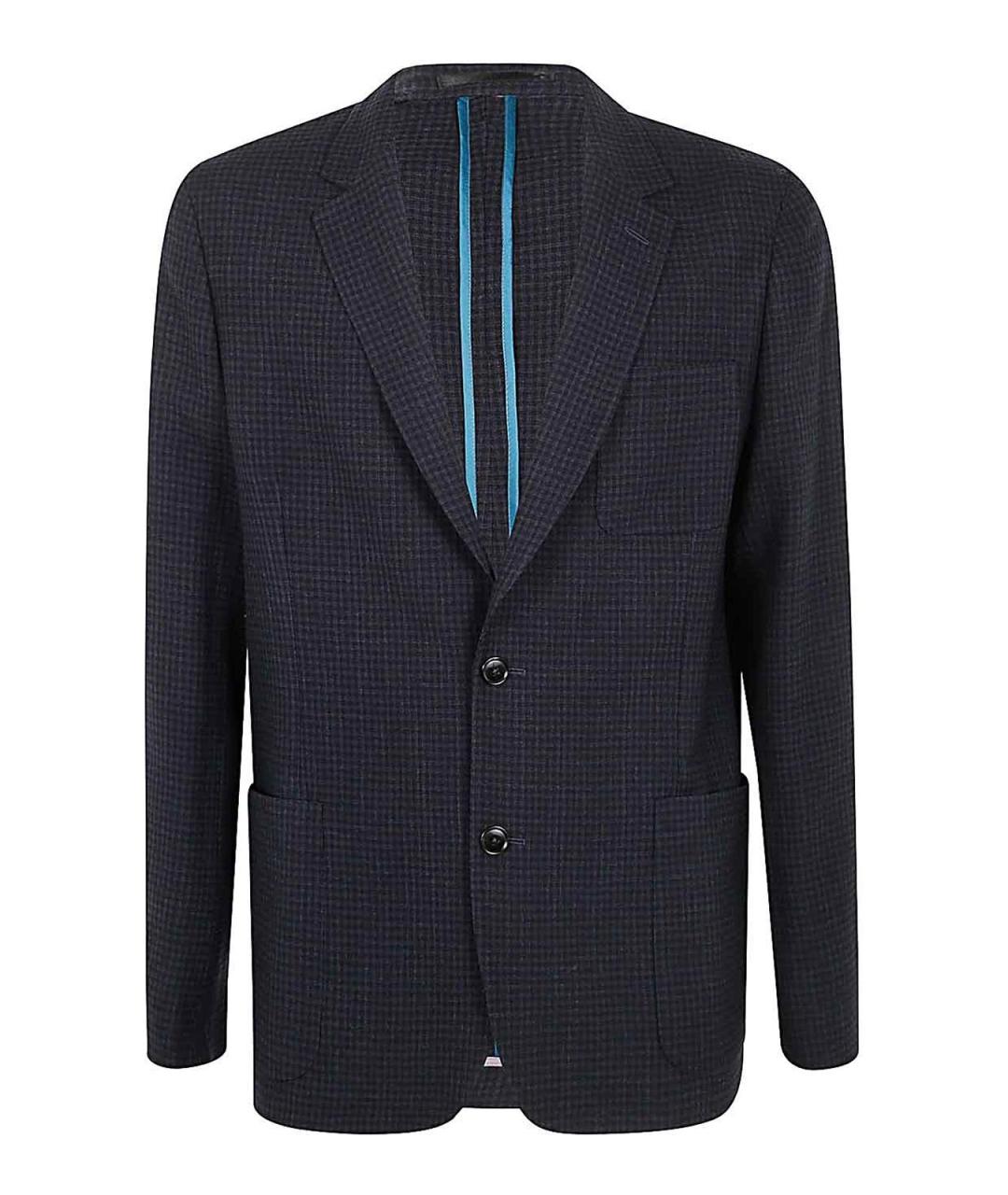 PAUL SMITH Синий вискозный пиджак, фото 1