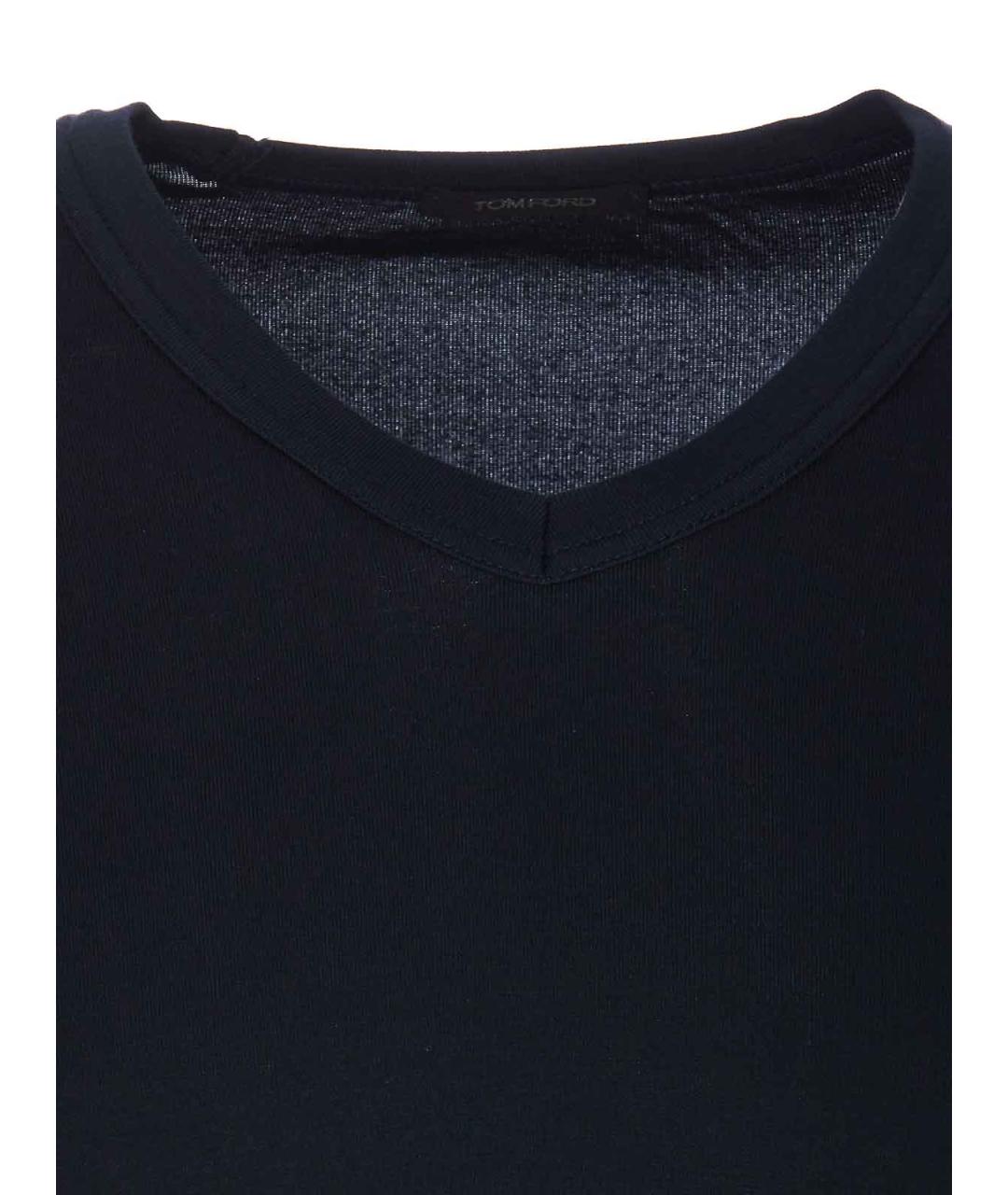 TOM FORD Синяя хлопковая футболка, фото 4
