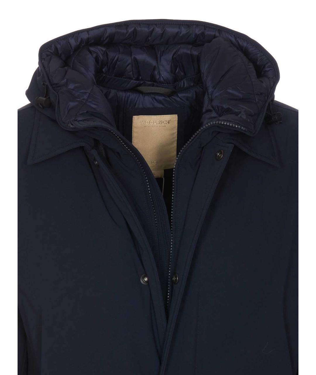 WOOLRICH Синяя полиамидовая куртка, фото 4