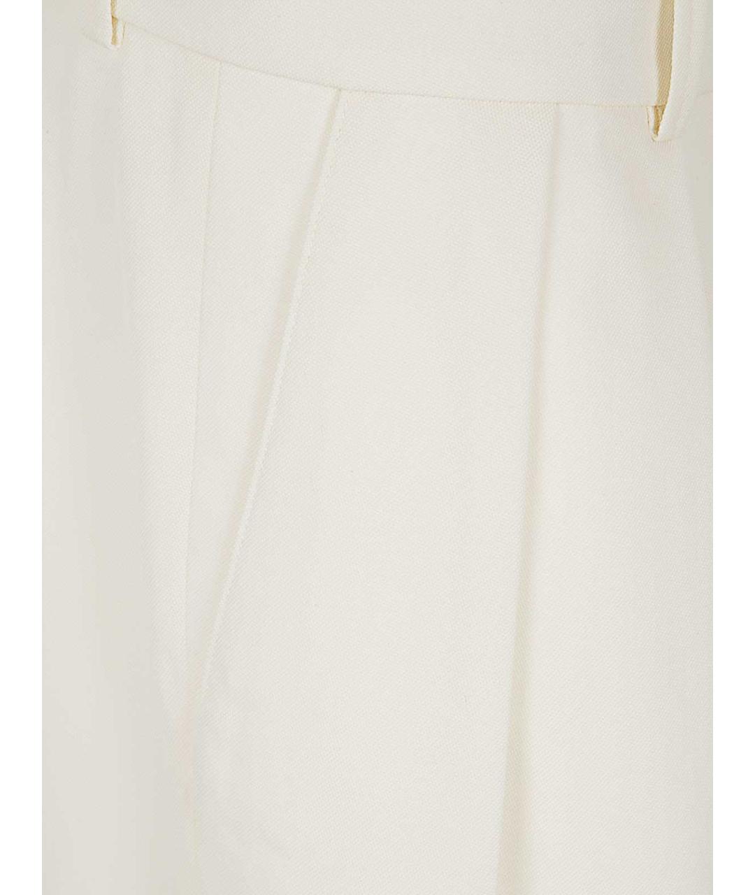 WARDROBE.NYC Белые шерстяные прямые брюки, фото 3