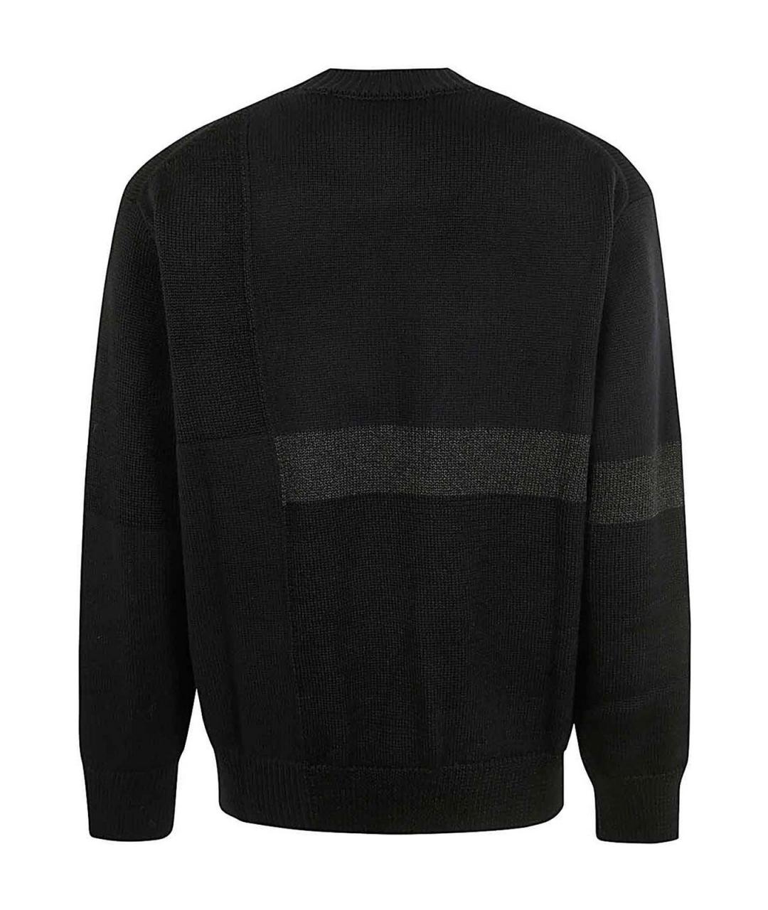 COMME DES GARÇONS HOMME PLUS Черный полиэстеровый джемпер / свитер, фото 2