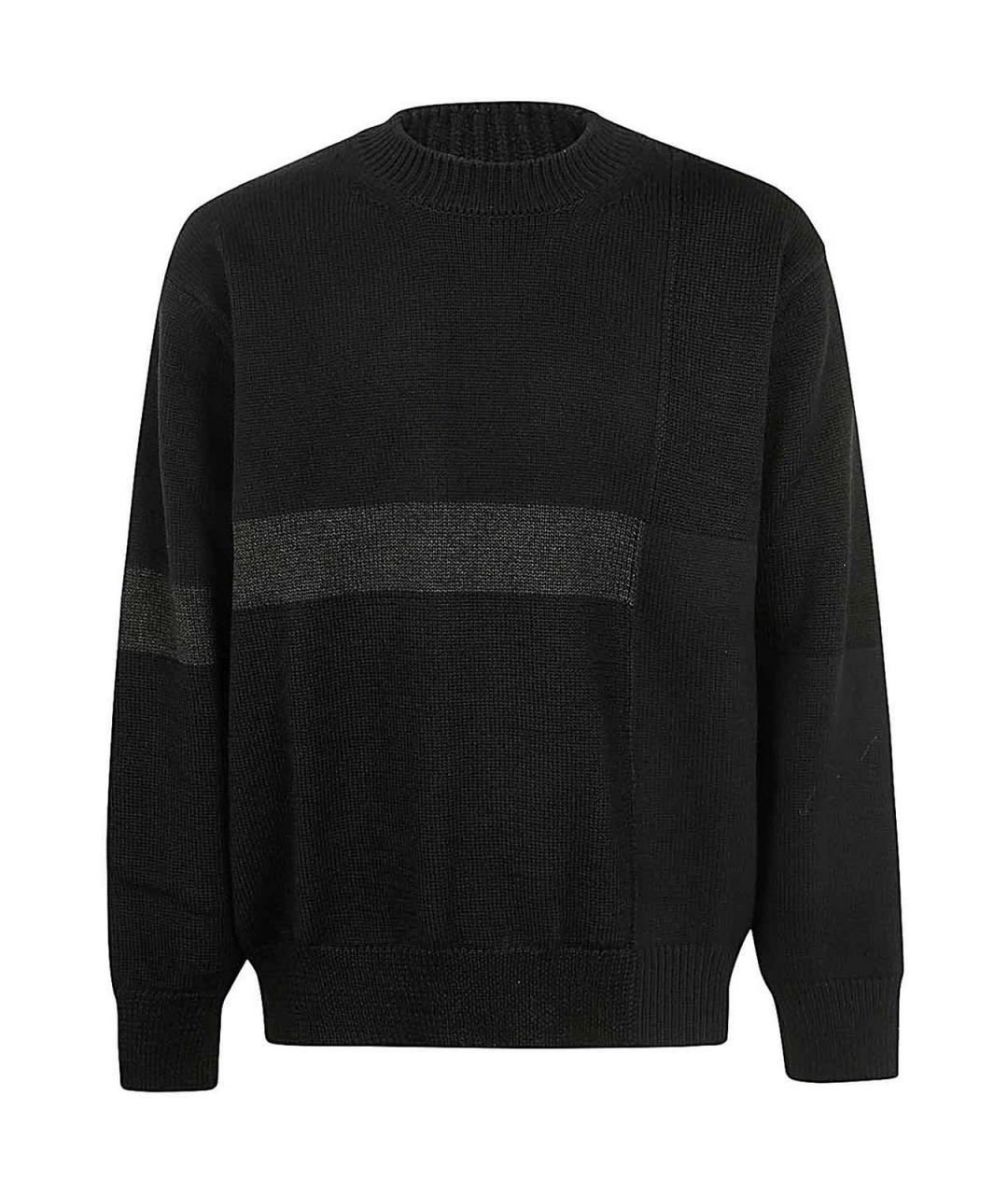 COMME DES GARÇONS HOMME PLUS Черный полиэстеровый джемпер / свитер, фото 1