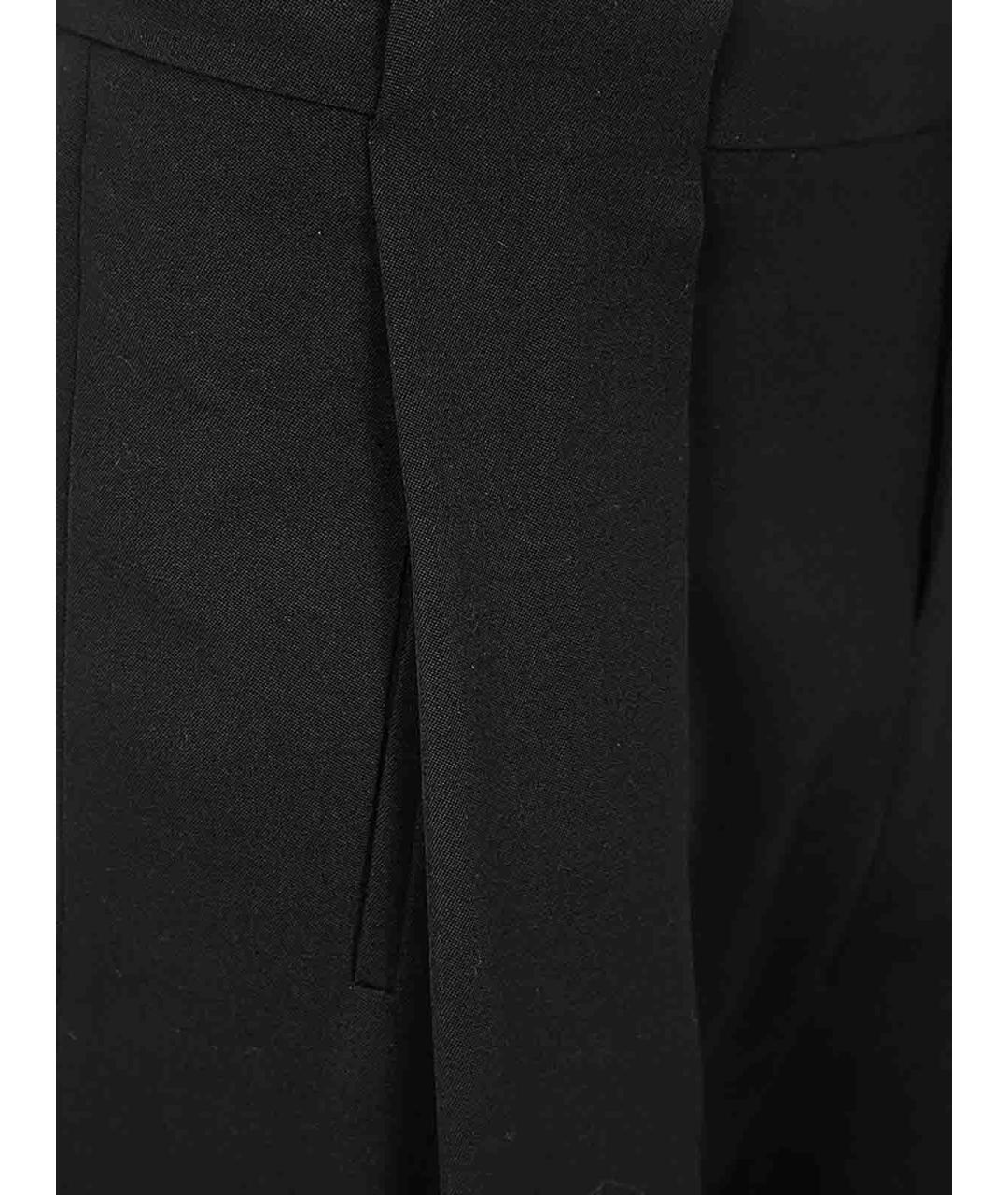 BALMAIN Черные шерстяные повседневные брюки, фото 3