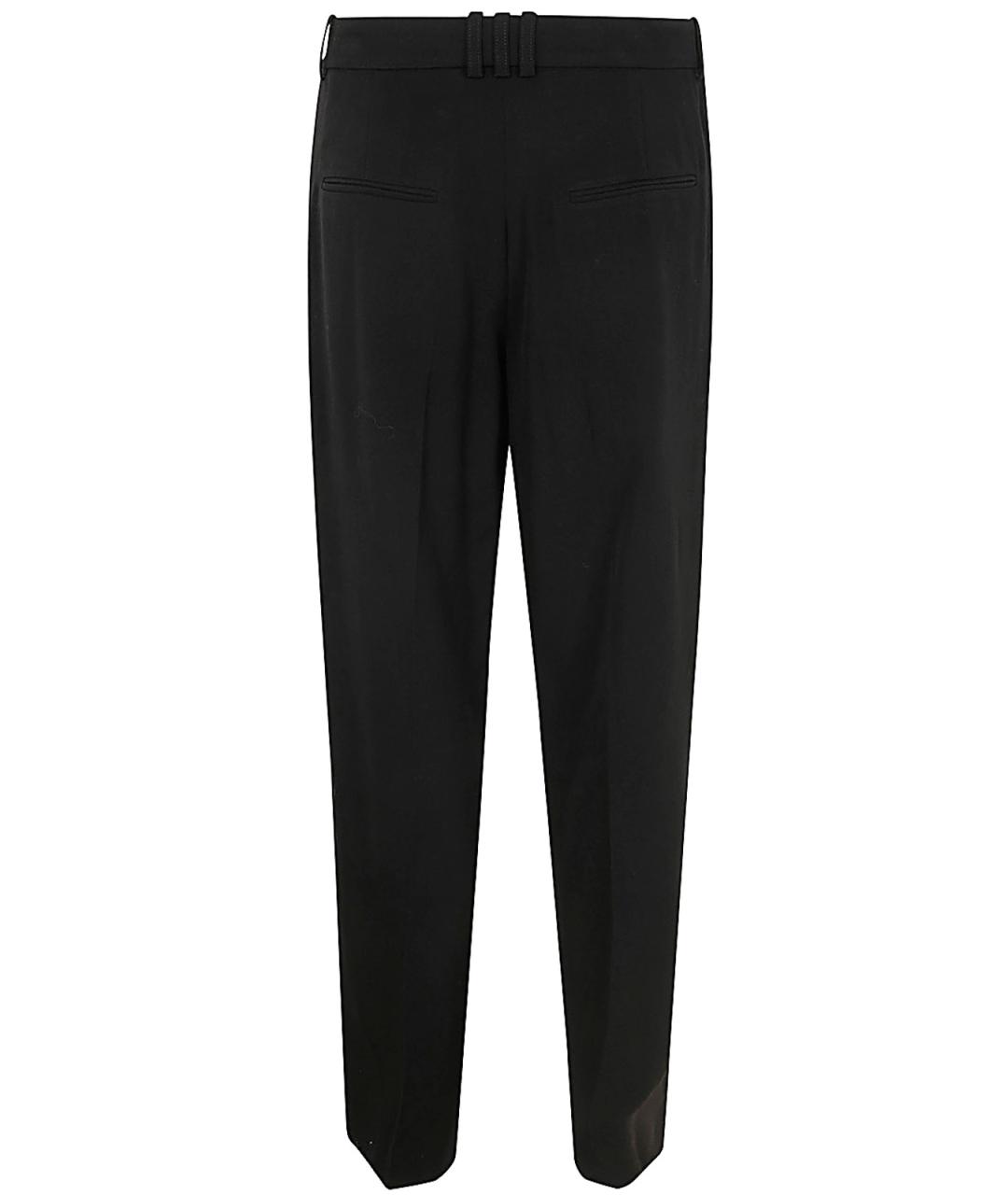 BALMAIN Черные шерстяные повседневные брюки, фото 2
