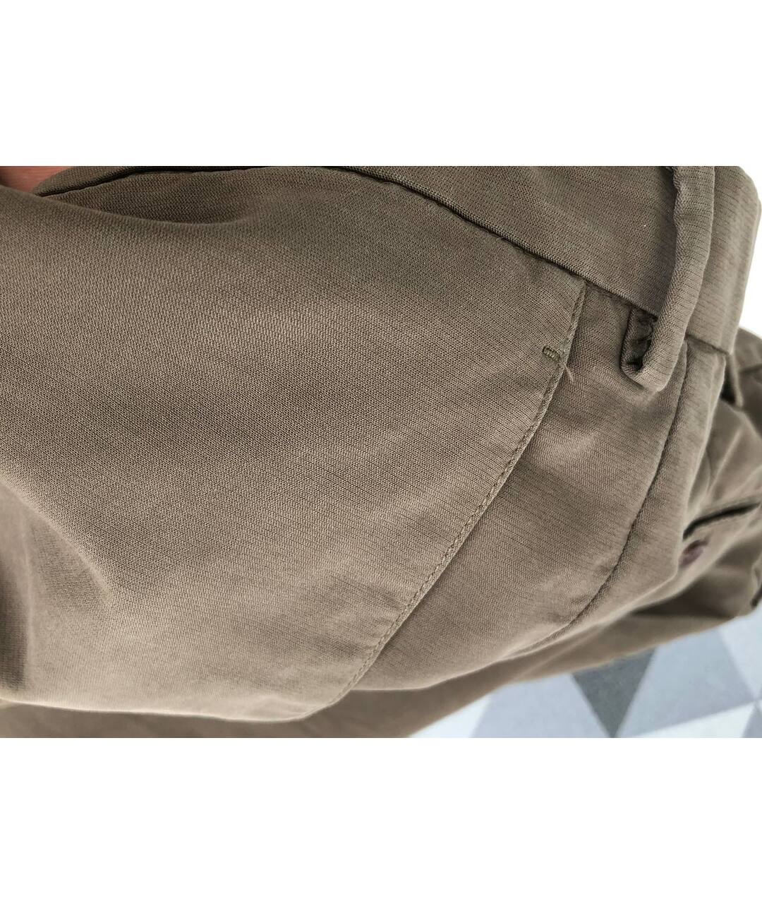 LORO PIANA Коричневые хлопко-эластановые брюки чинос, фото 6