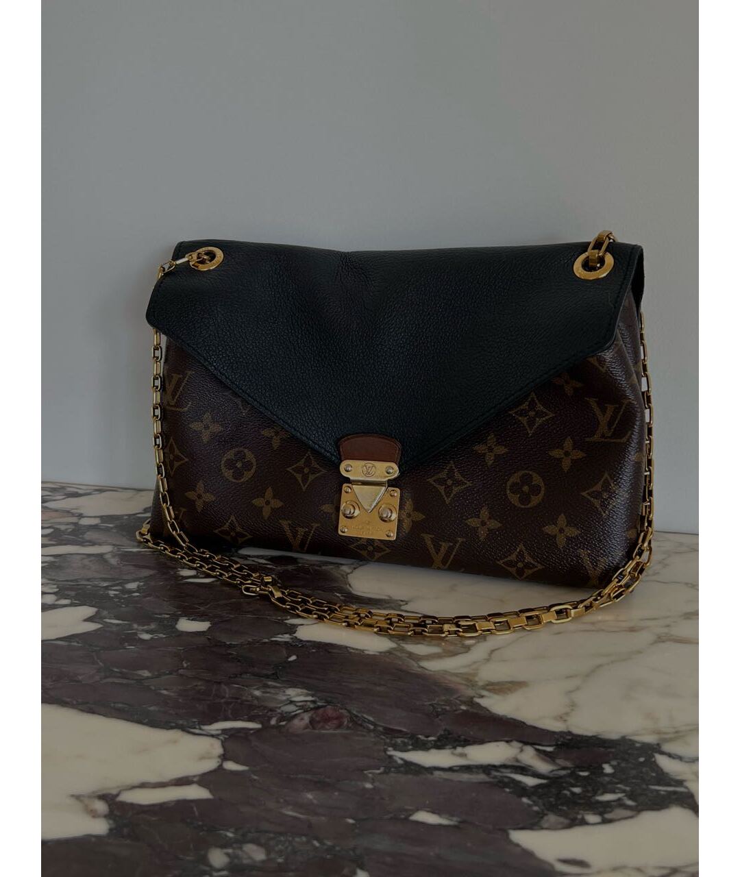 LOUIS VUITTON PRE-OWNED Коричневая кожаная сумка тоут, фото 3