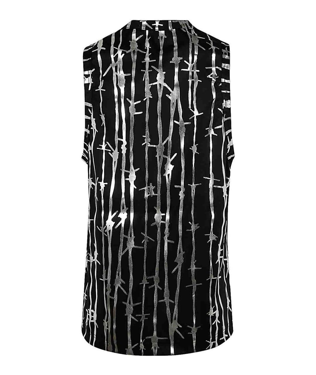 COMME DES GARÇONS Черная полиэстеровая футболка, фото 2