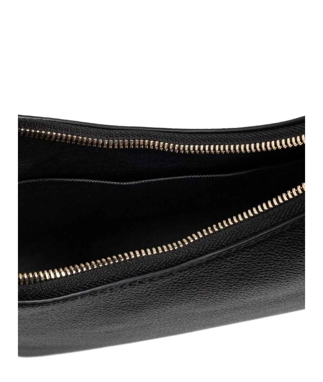 FURLA Черная кожаная сумка через плечо, фото 4