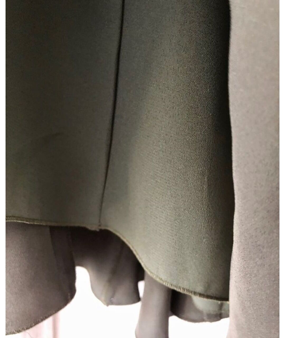 ARMANI COLLEZIONI Зеленая шелковая юбка миди, фото 5