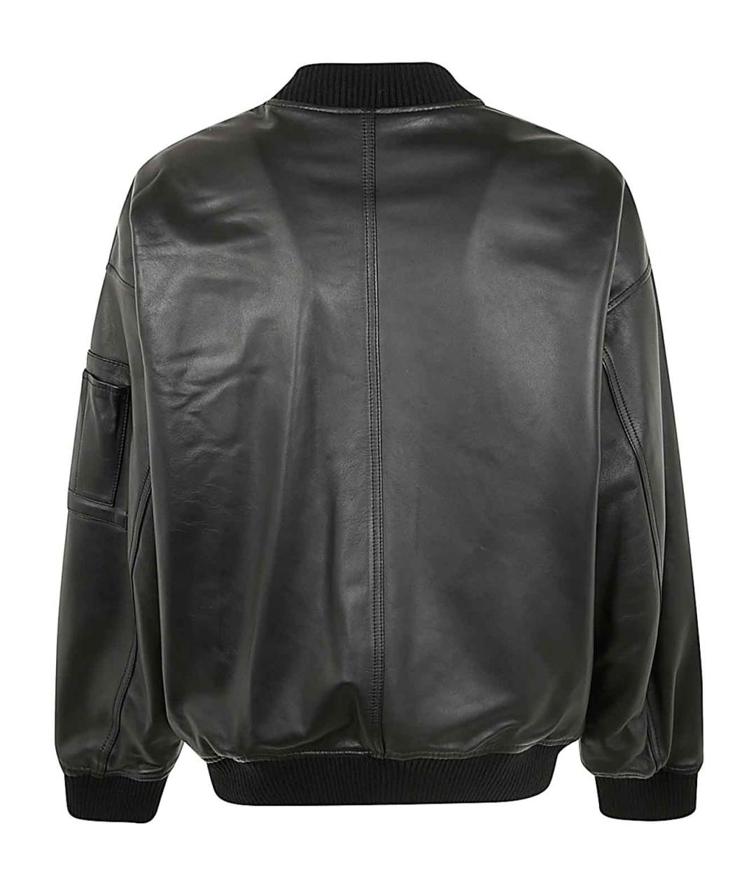 DSQUARED2 Черная кожаная куртка, фото 2
