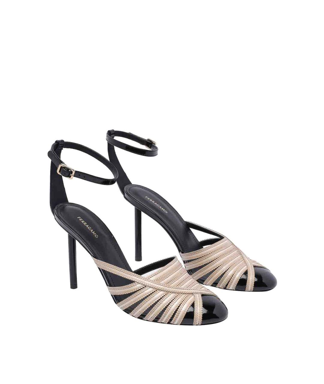 FERRAGAMO Бежевые кожаные туфли, фото 2