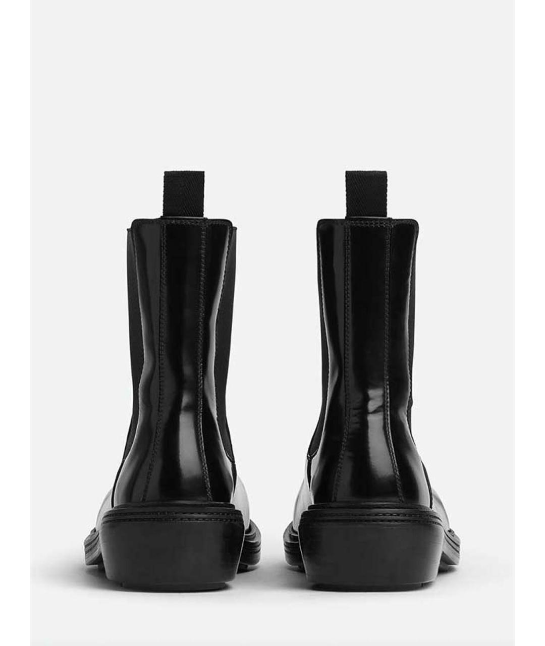BOTTEGA VENETA Черные кожаные ботильоны, фото 3