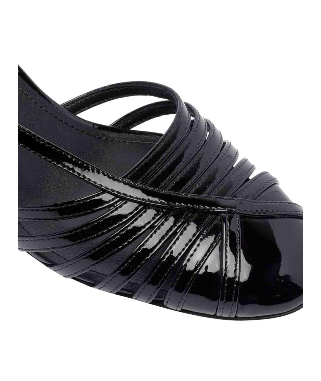 FERRAGAMO Черные кожаные туфли, фото 4