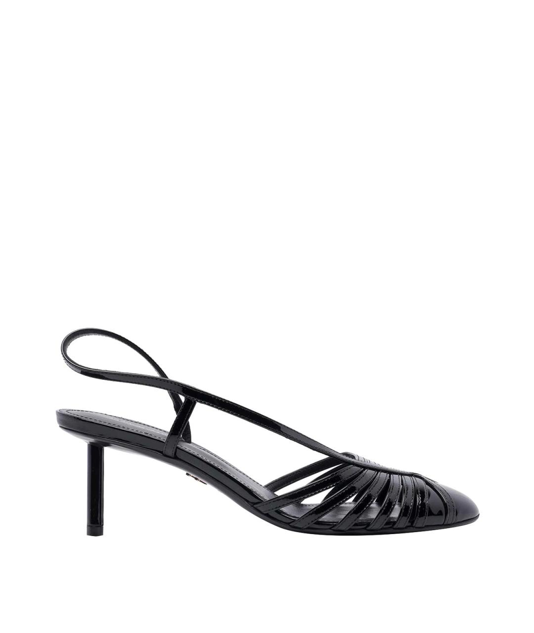 FERRAGAMO Черные кожаные туфли, фото 1