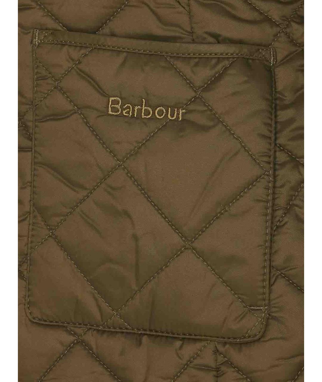 BARBOUR Зеленая полиэстеровая куртка, фото 3
