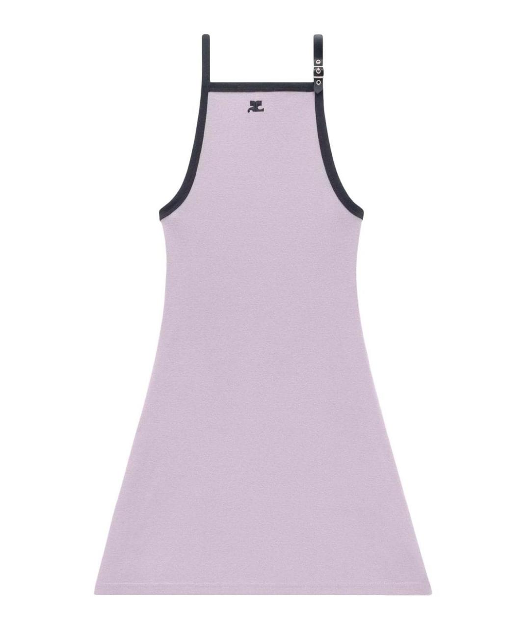 COURREGES Серое хлопковое повседневное платье, фото 1