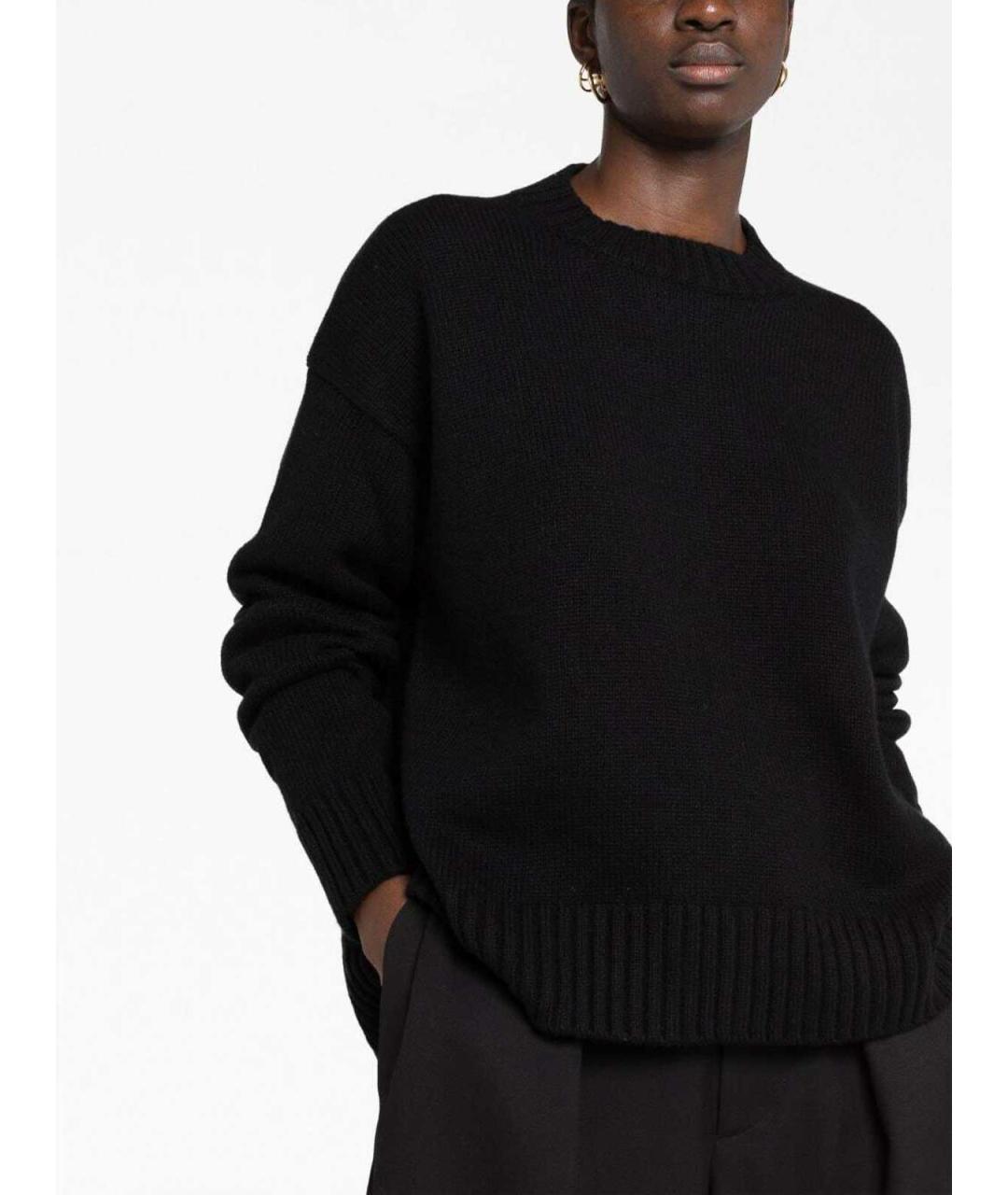 JIL SANDER Черный кашемировый джемпер / свитер, фото 2