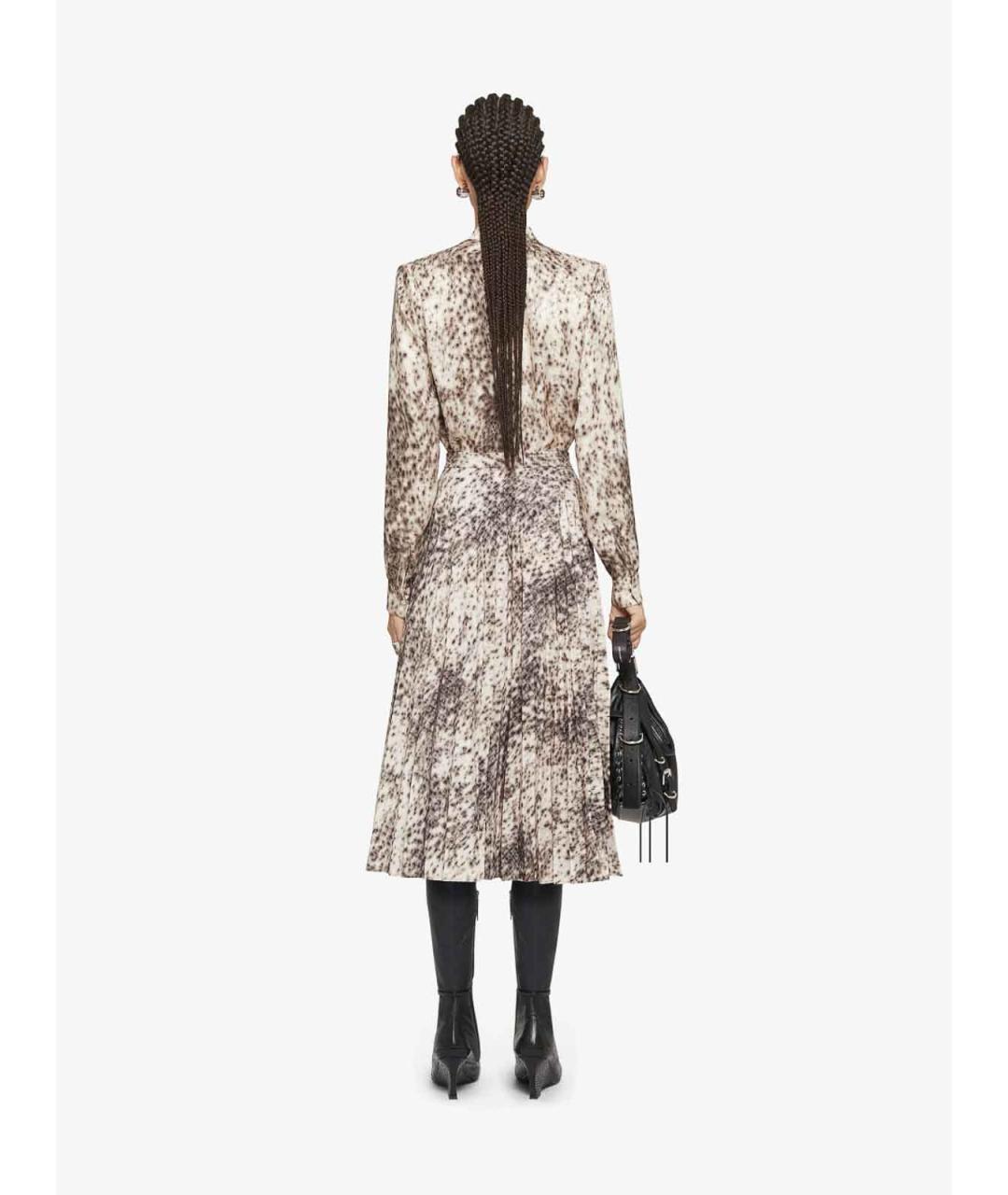 GIVENCHY Бежевая шелковая блузы, фото 4