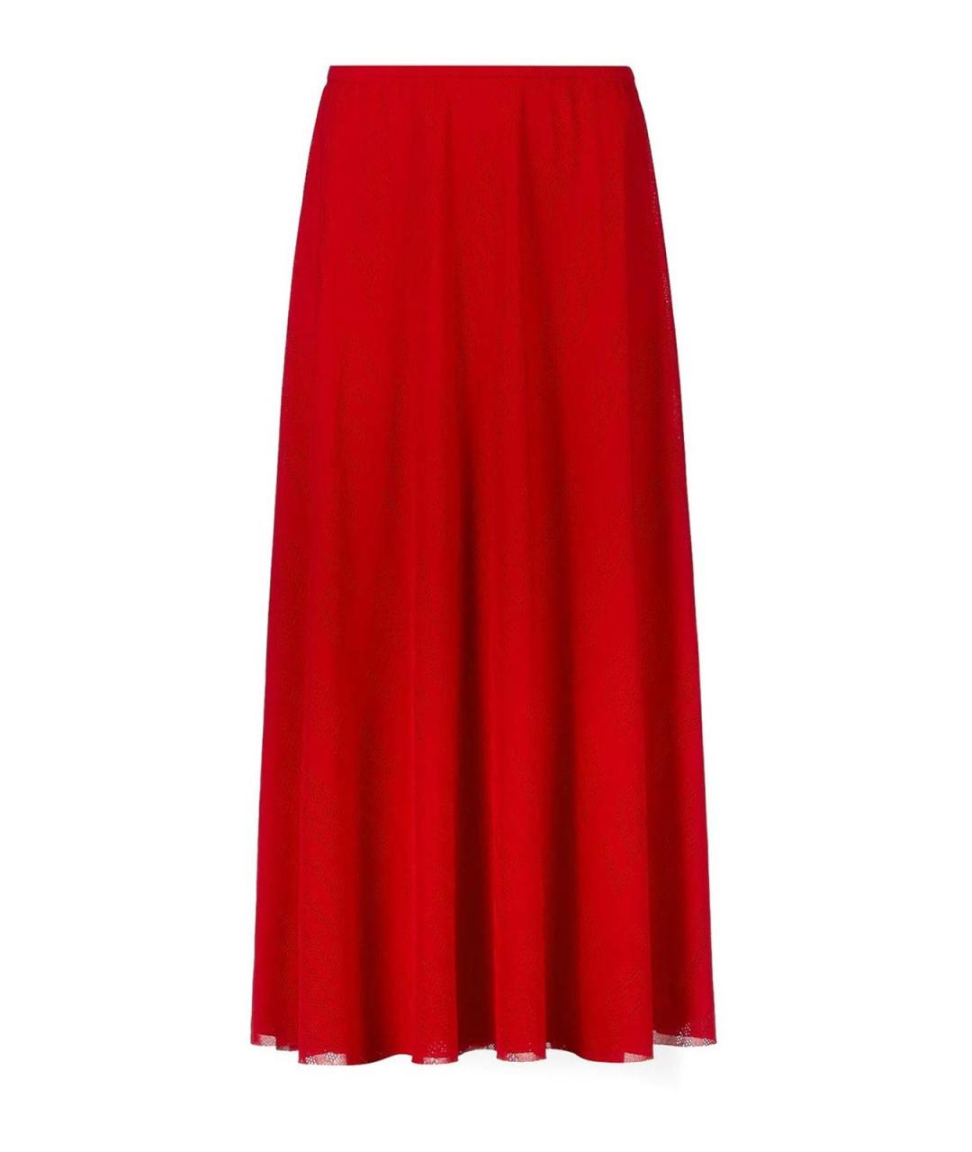 BALENCIAGA Красная полиэстеровая юбка миди, фото 1